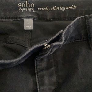 NY&CO SOHO BLACK SLIM LEG Pants